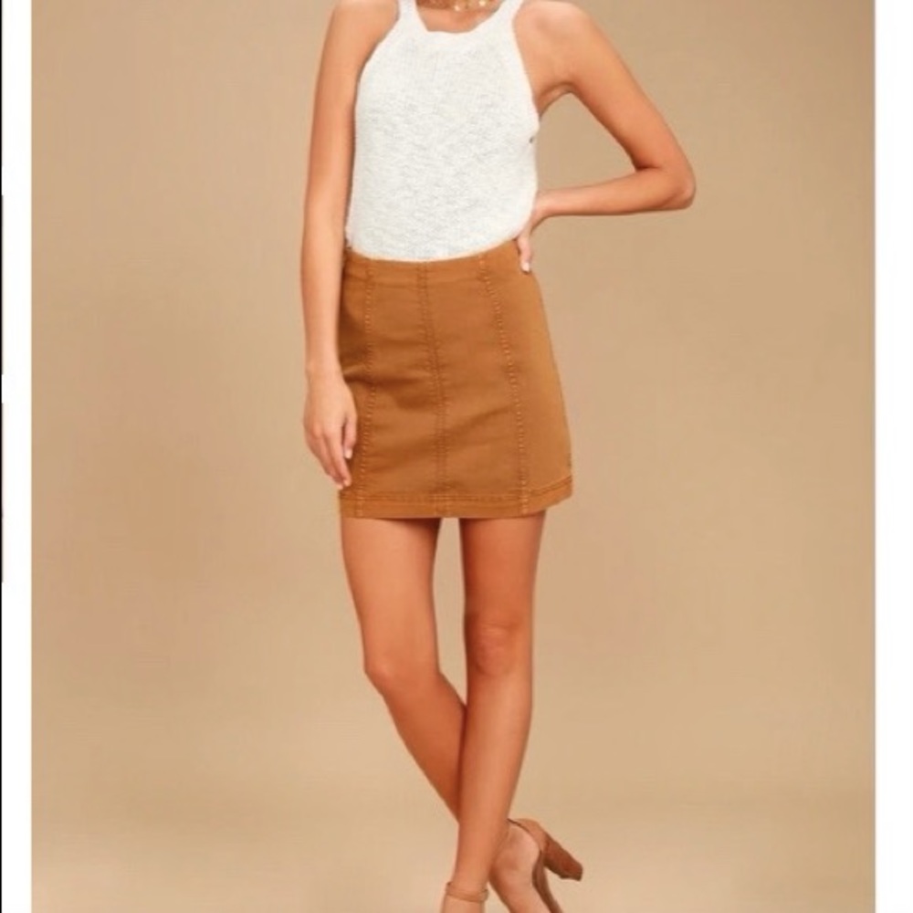 Free People Modern Femme Denim Mini Skirt - Size 8